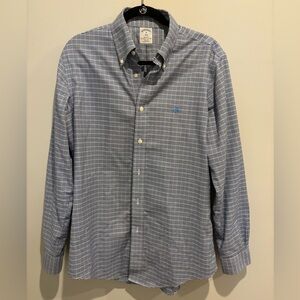 Brooks Brother blue plaid button down